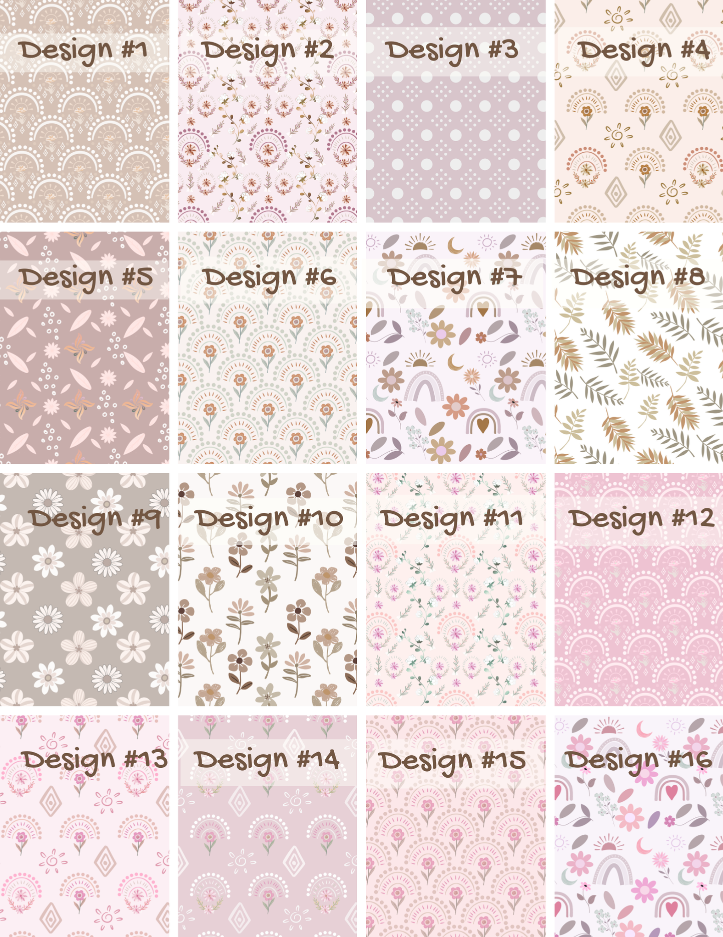Boho Bloom Trace & Erase Magnets