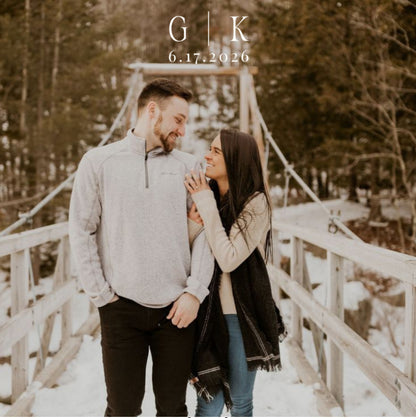 Save the Dates in 2.5 x 3.5” + Backer Card