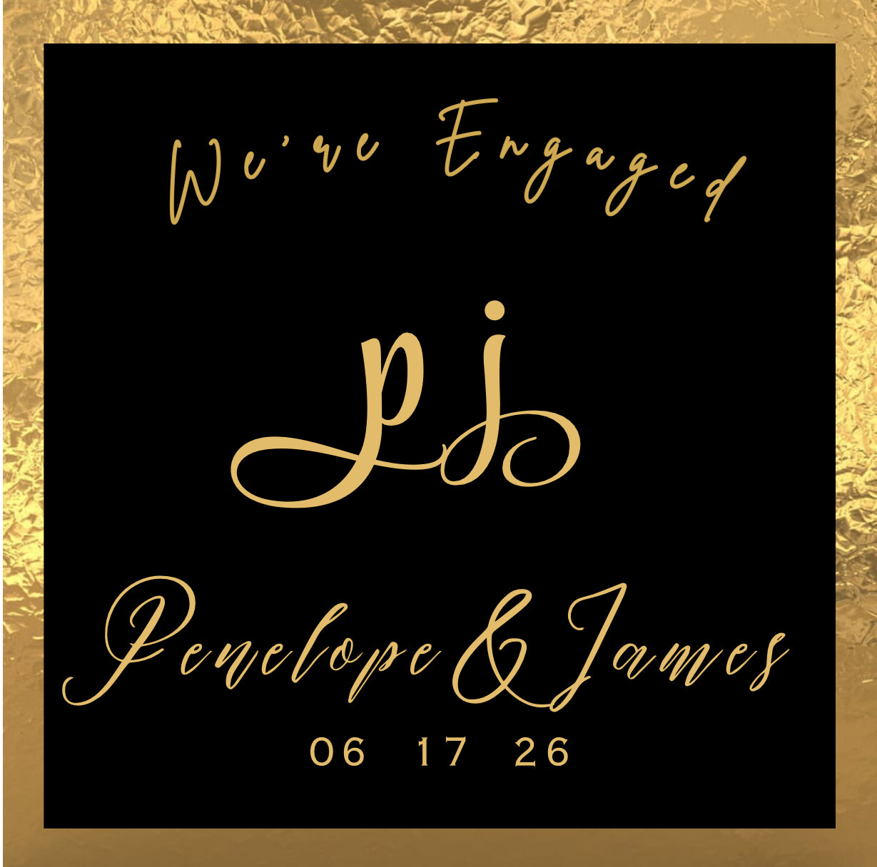 Save the Dates in 2.5 x 3.5” + Backer Card