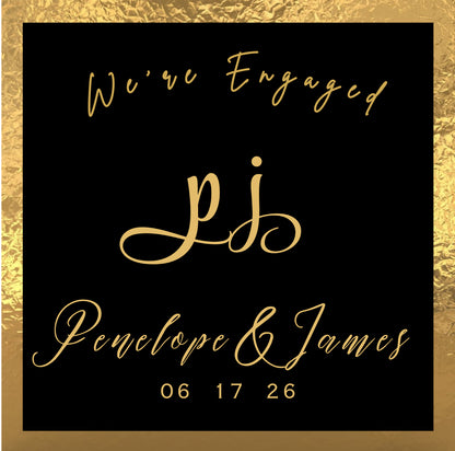 Save the Dates in 2.5 x 3.5” + Backer Card