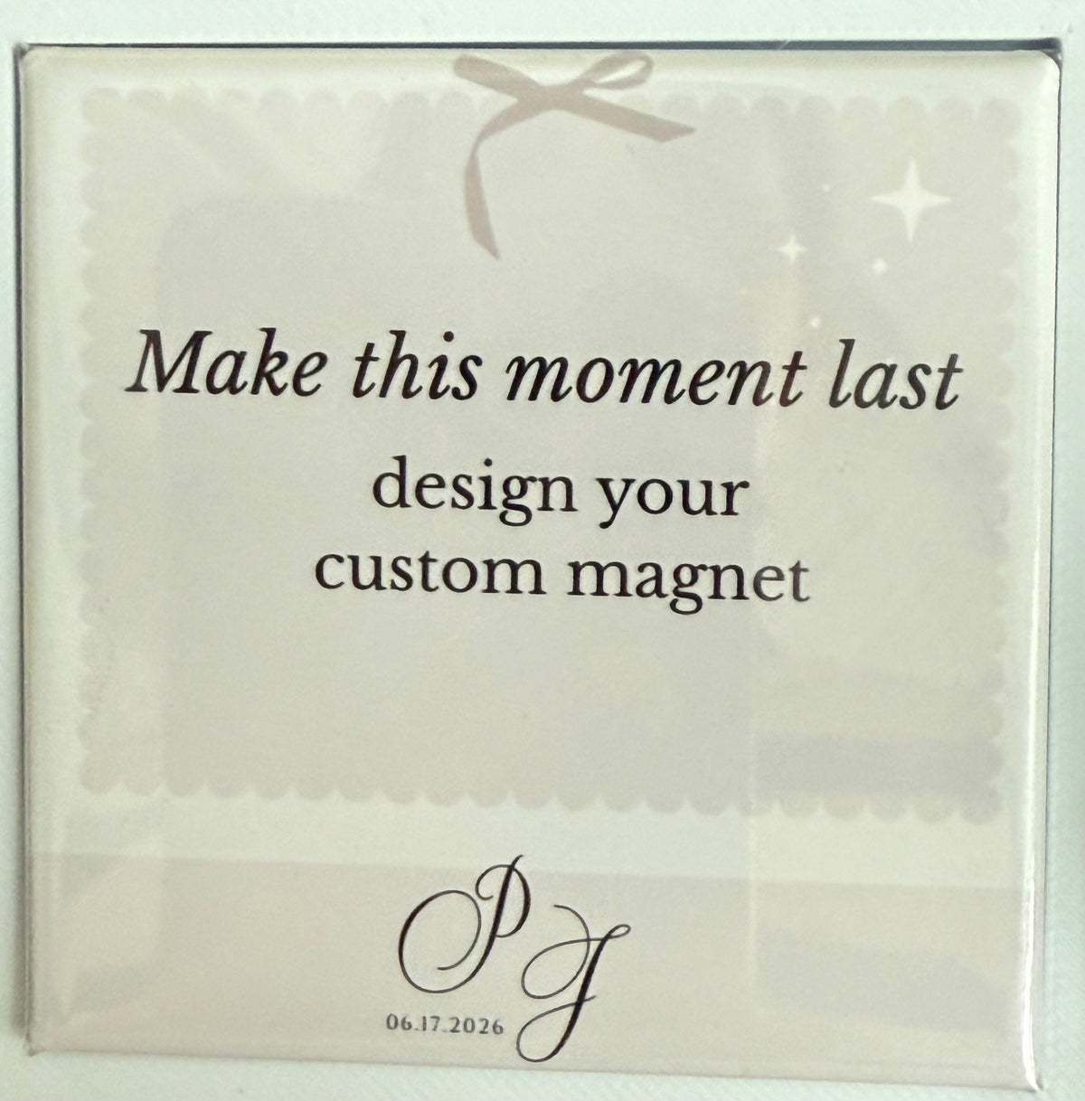 Signature Interactive Custom Photo to Magnet Booth