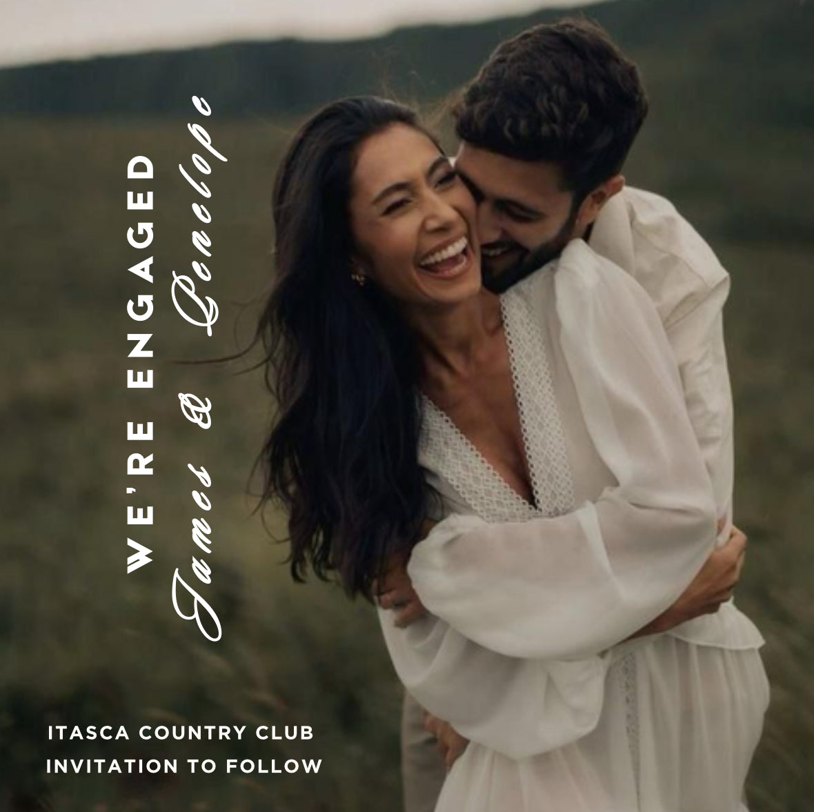 Save the Dates in 2.5 x 3.5” + Backer Card
