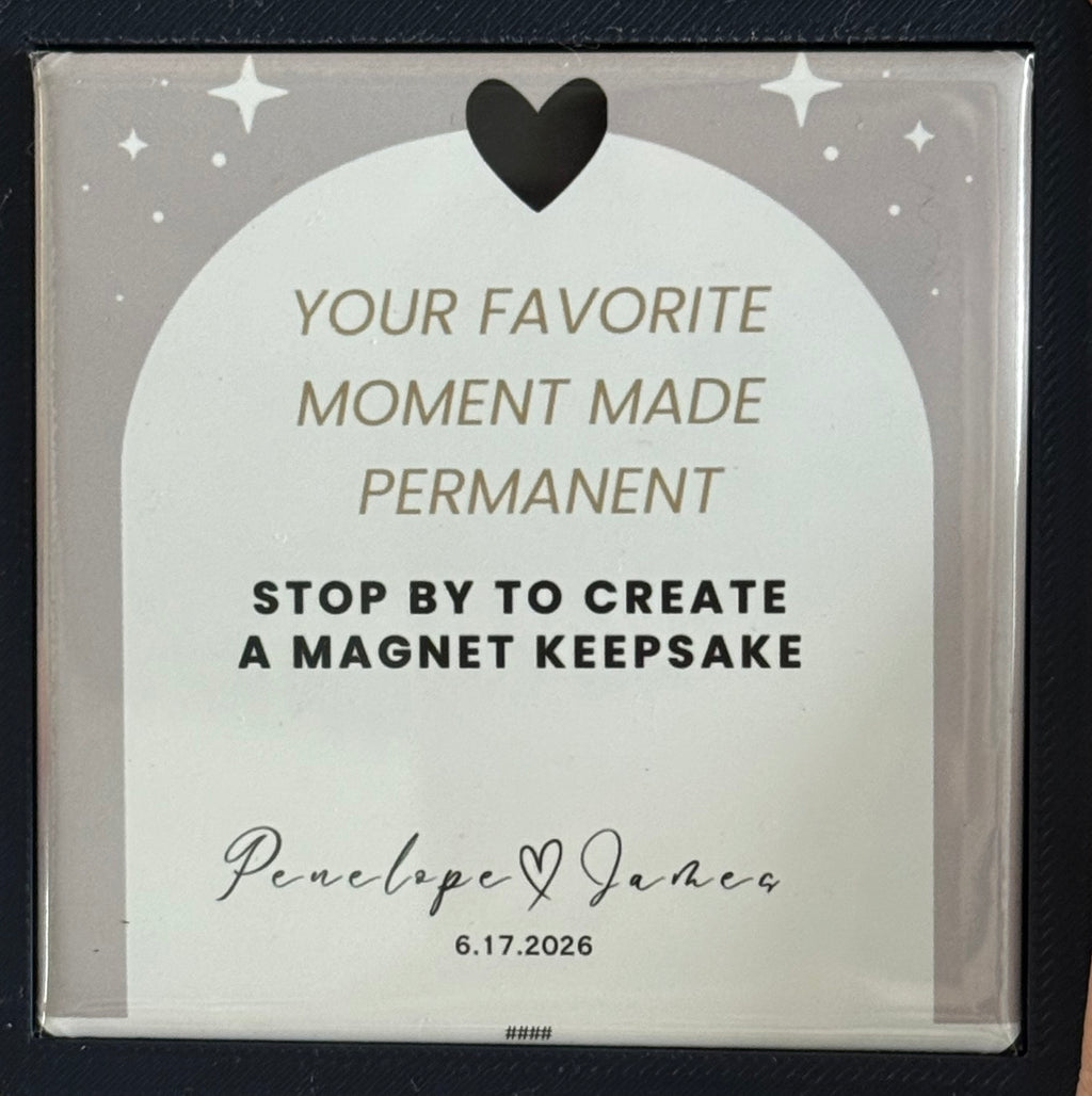 Signature Interactive Custom Photo to Magnet Booth