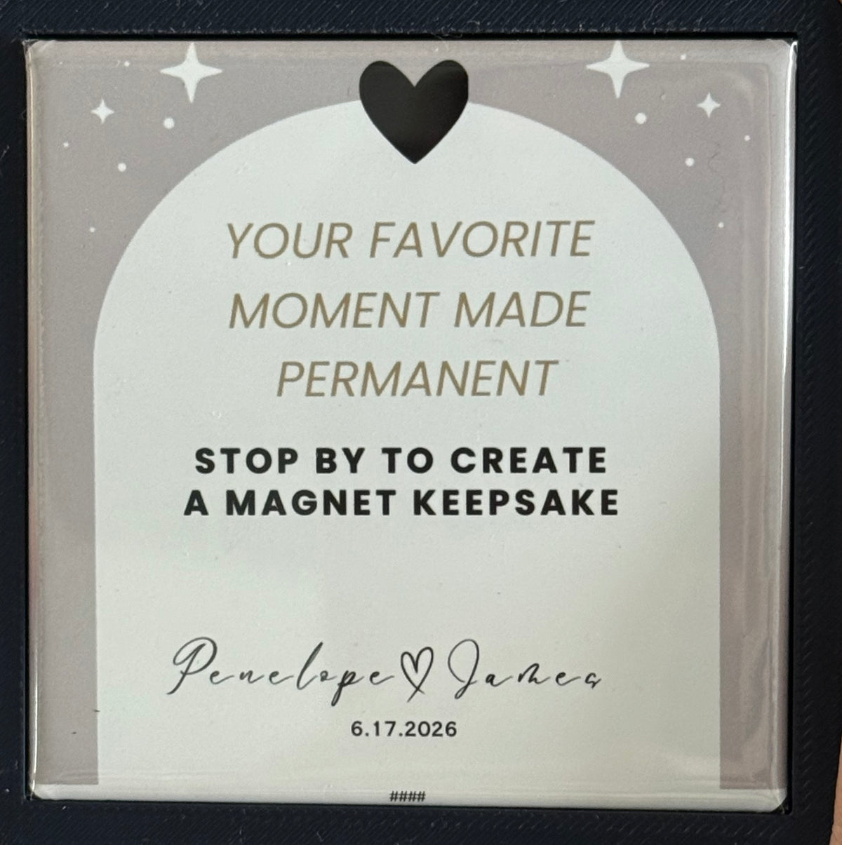 Signature Interactive Custom Photo to Magnet Booth
