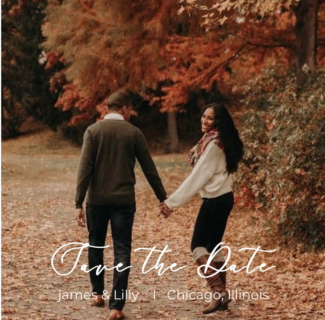 Magnetic Save the Dates Available in 2.5 x 2.5” + Backer Card